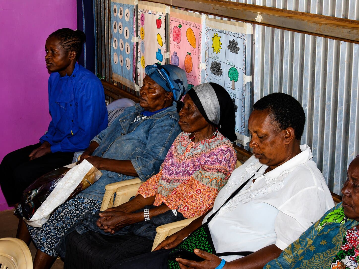 Grannies engaging in discussions