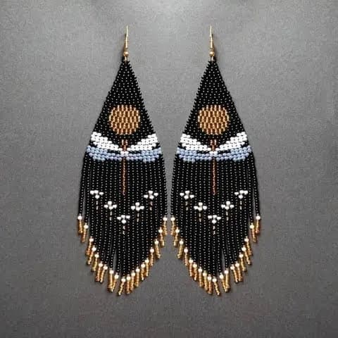 Handmade beaded earrings