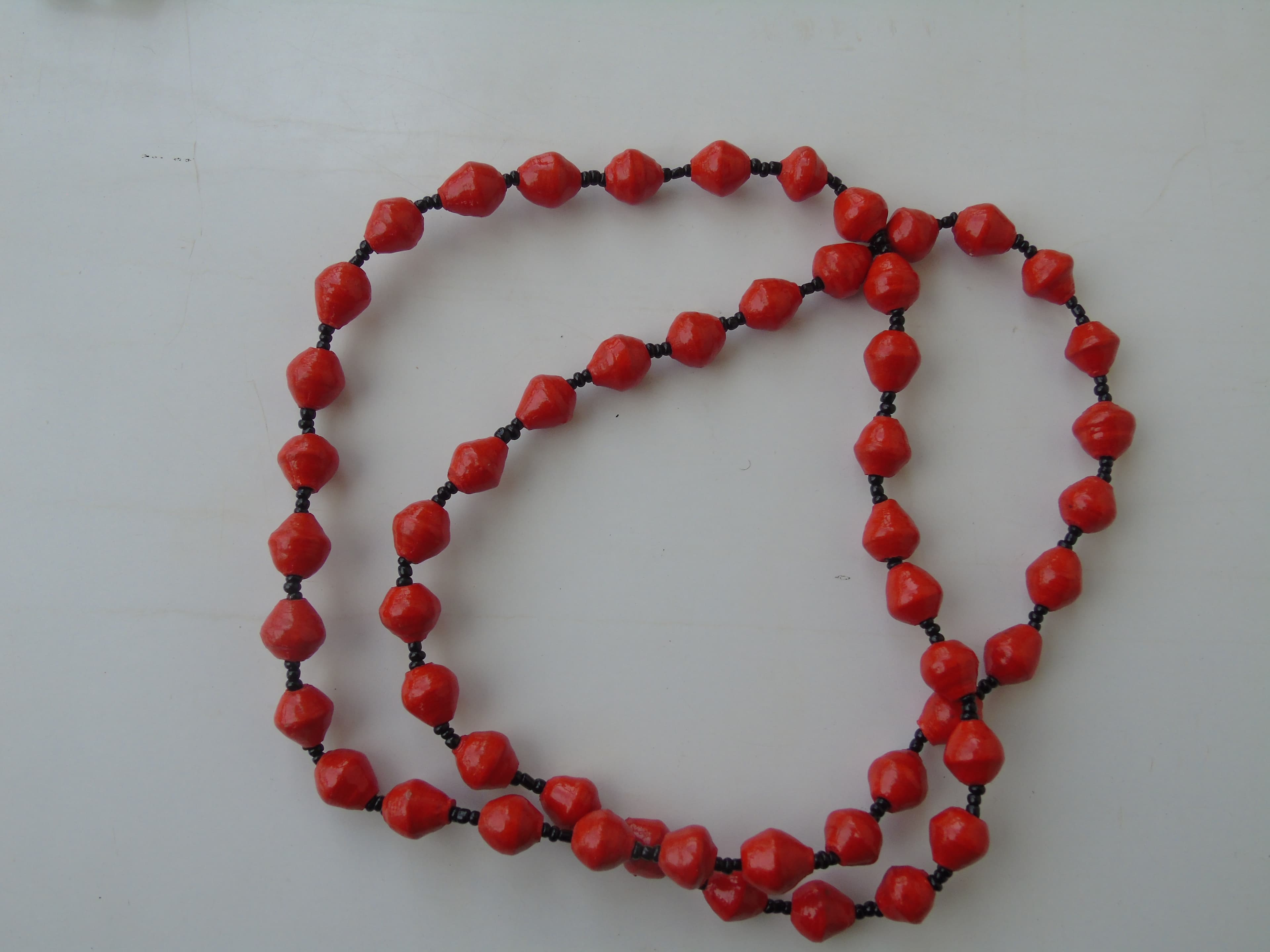 Red Beaded Necklace