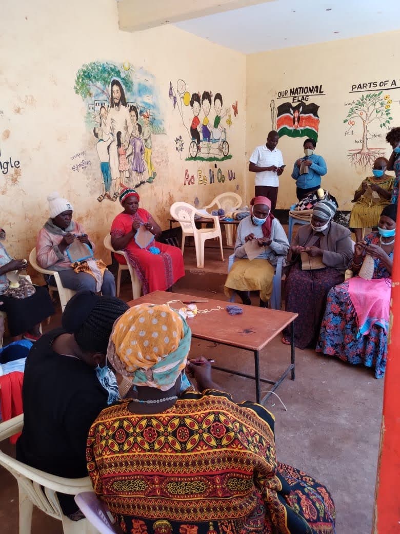Grannies craft training session