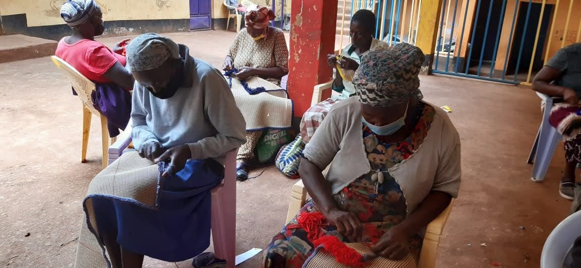 Skill training session with grandmothers